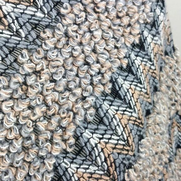 Women's boho gypsy fringe knit neutral textured poncho 70's fairycore one size - Picture 5 of 9